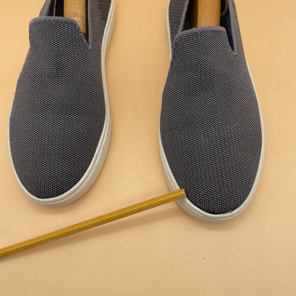 Rothy's The Original Slip On Sneaker Women’s 8.5 Athletic Boat Shoe Blue Stripe - Picture 13 of 16